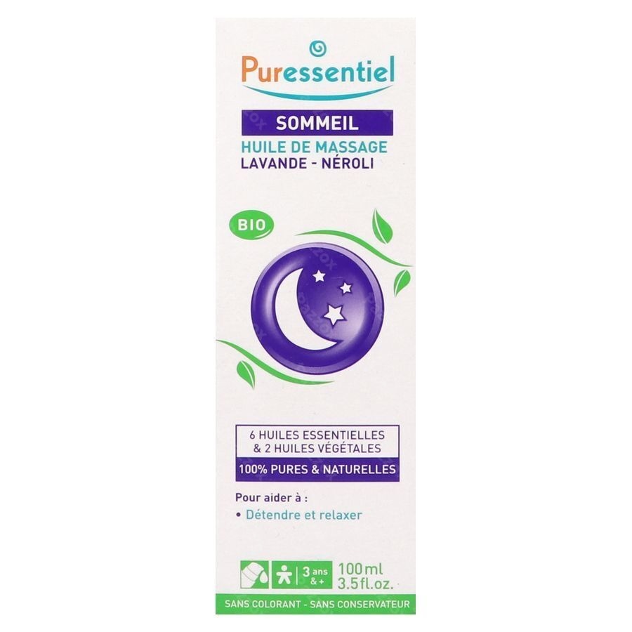Puressentiel Mass.olie Lavendel-neroli Bio 100ml