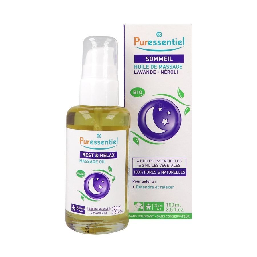 Puressentiel Mass.olie Lavendel-neroli Bio 100ml