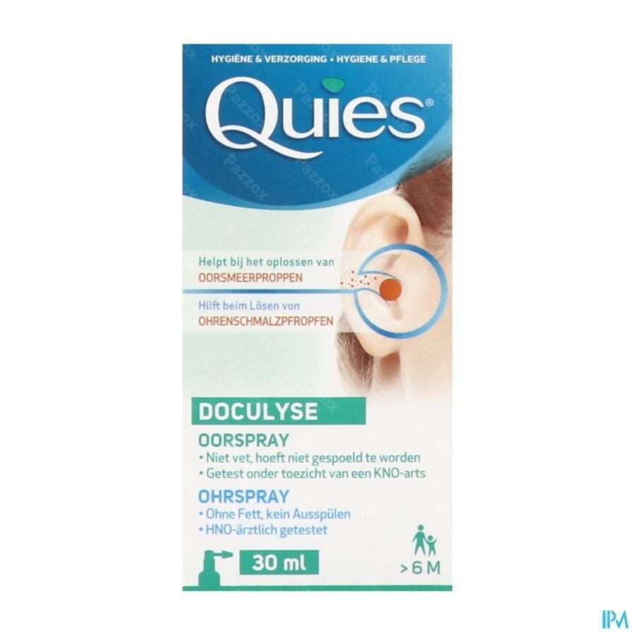 Quies Doculyse Spray Tegen Oorproppen 30ml