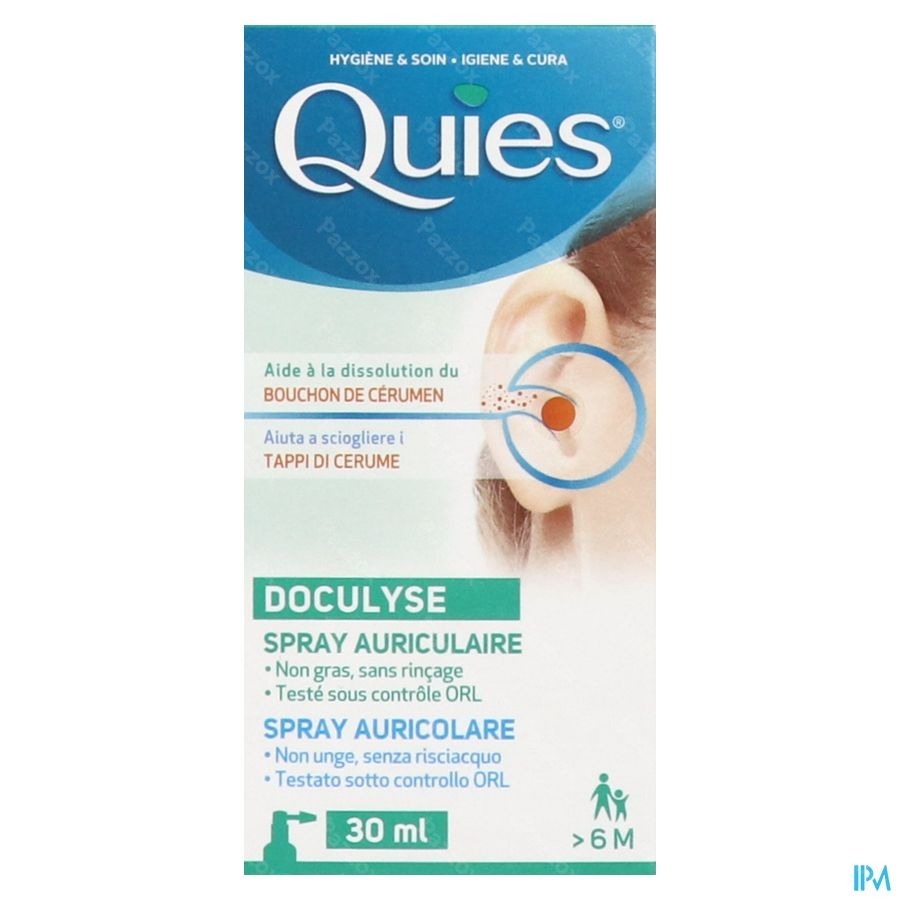 Quies Doculyse Spray Tegen Oorproppen 30ml