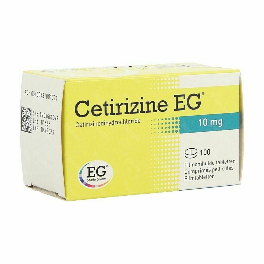 Cetirizine EG 10mg 100 Tabletten