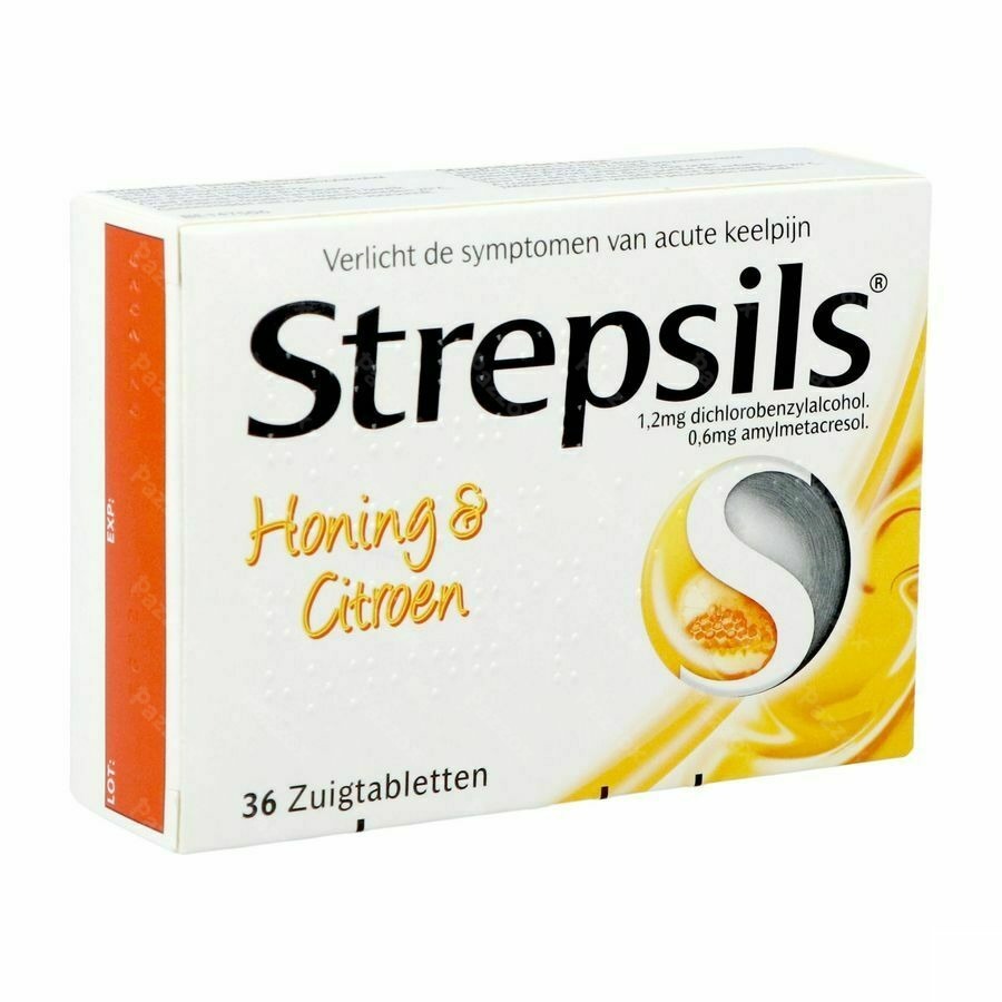 Strepsils Honing Citroen 36 Pastilles