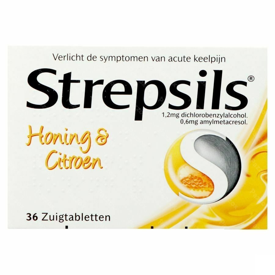 Strepsils Honing Citroen 36 Pastilles