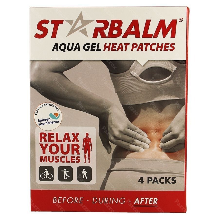 Star Balm Warmte Pleister 10x14cm 4 Stuks