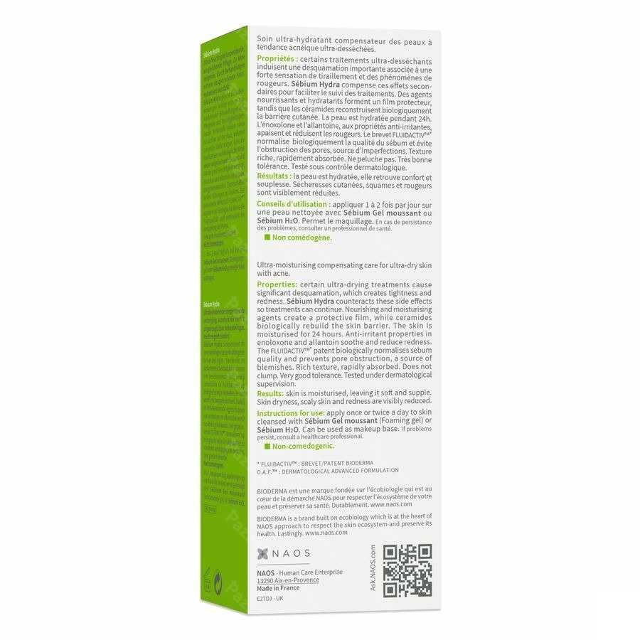 Bioderma Sébium Hydraterende Crème 40ml