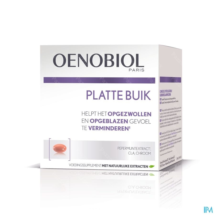 Oenobiol Platte Buik Caps 60