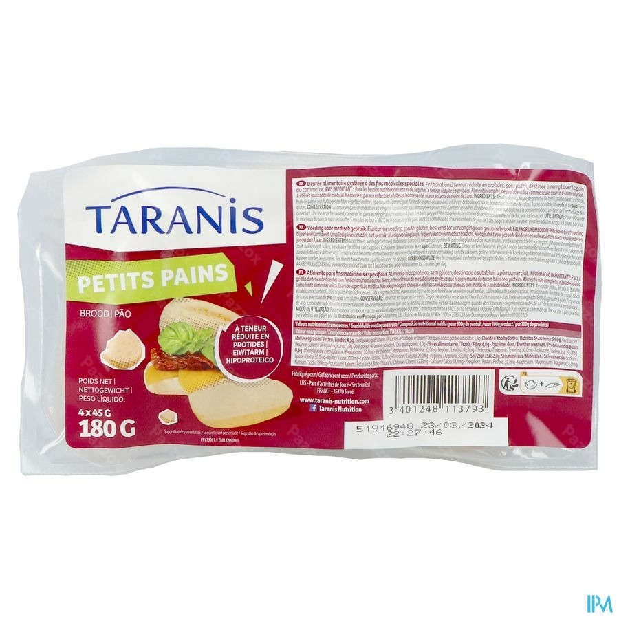 Taranis Kleine Broodjes 4x45g