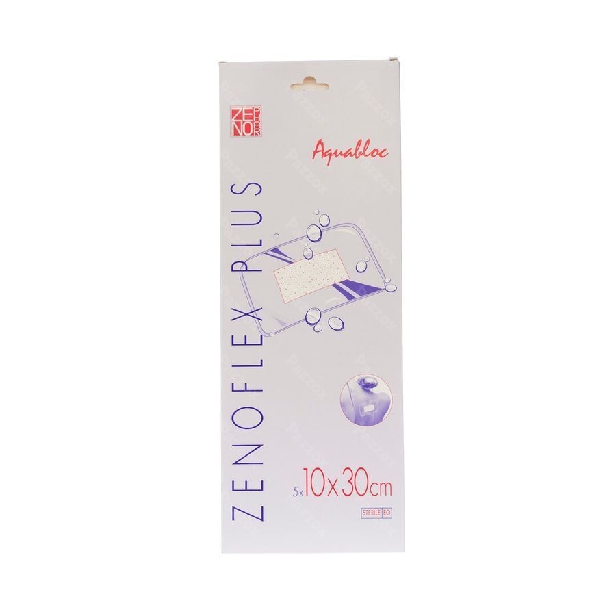 Zenoflex Plus 10x30cm 5 Pleister Steriel Wtp