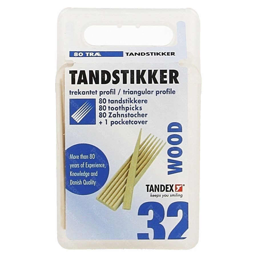 Tandex Toothpicks Wood 80