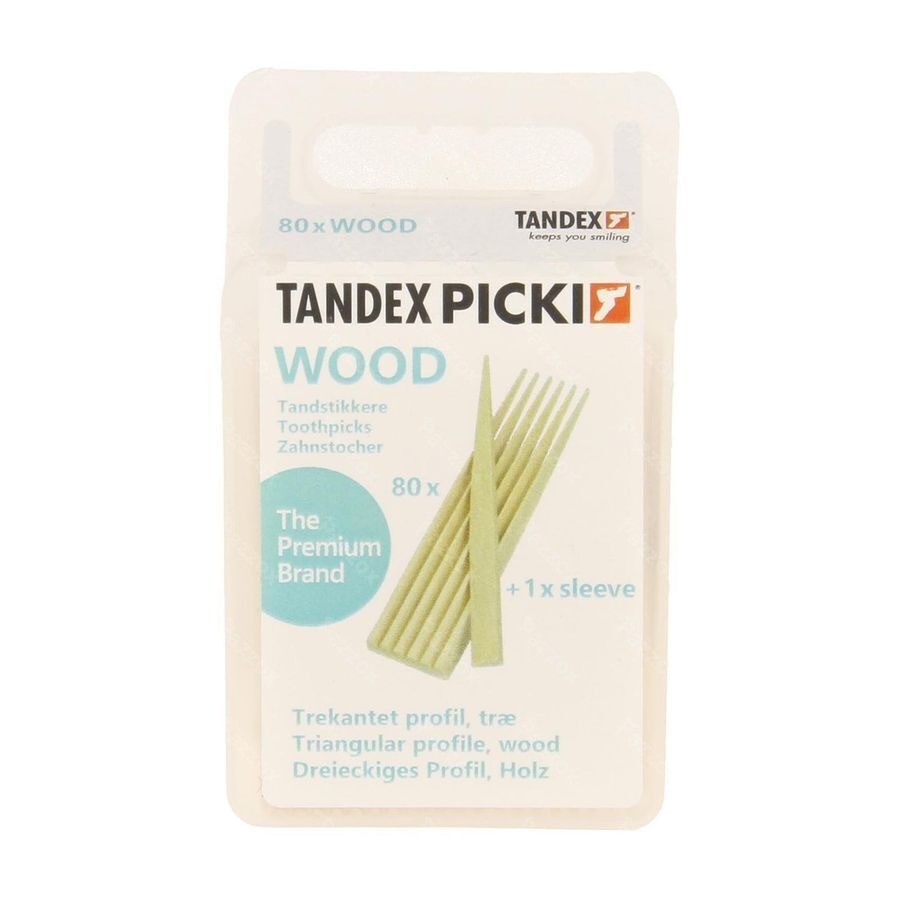 Tandex Toothpicks Wood 80