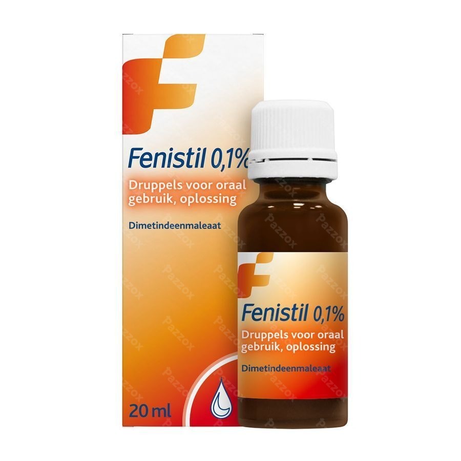 Fenistil 0,1% 1mg/ml Druppels 20ml kopen - Pazzox