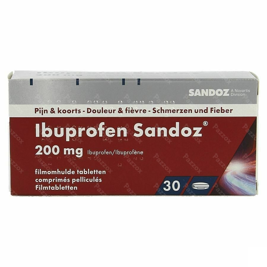 Ibuprofen Sandoz 200mg 30 Tabletten
