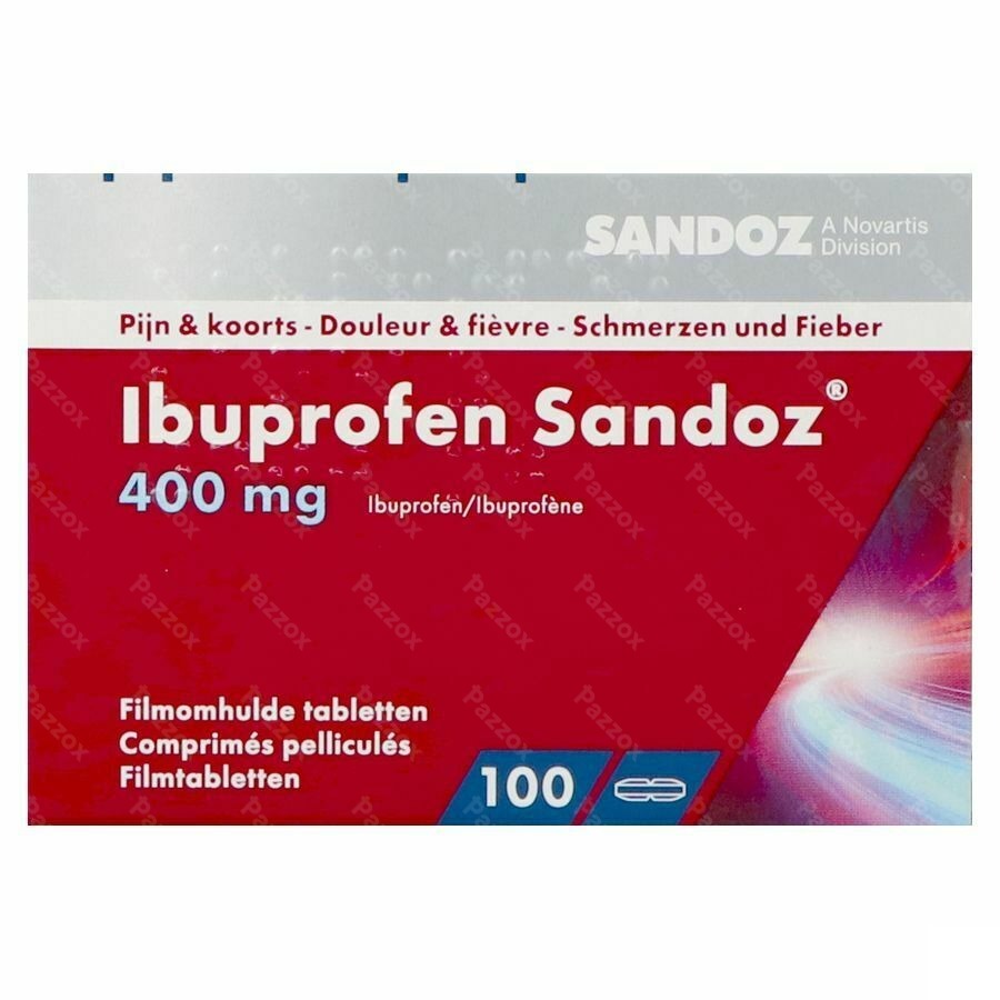 Ibuprofen Sandoz 400 mg 100 Tabletten 