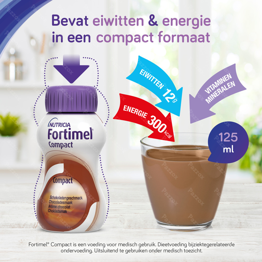 Fortimel Compact Vanille Flesjes 4x125ml