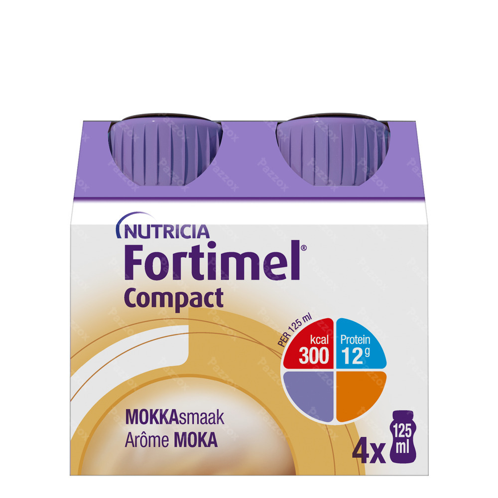 Fortimel Compact Mokka Flesjes 4x125ml