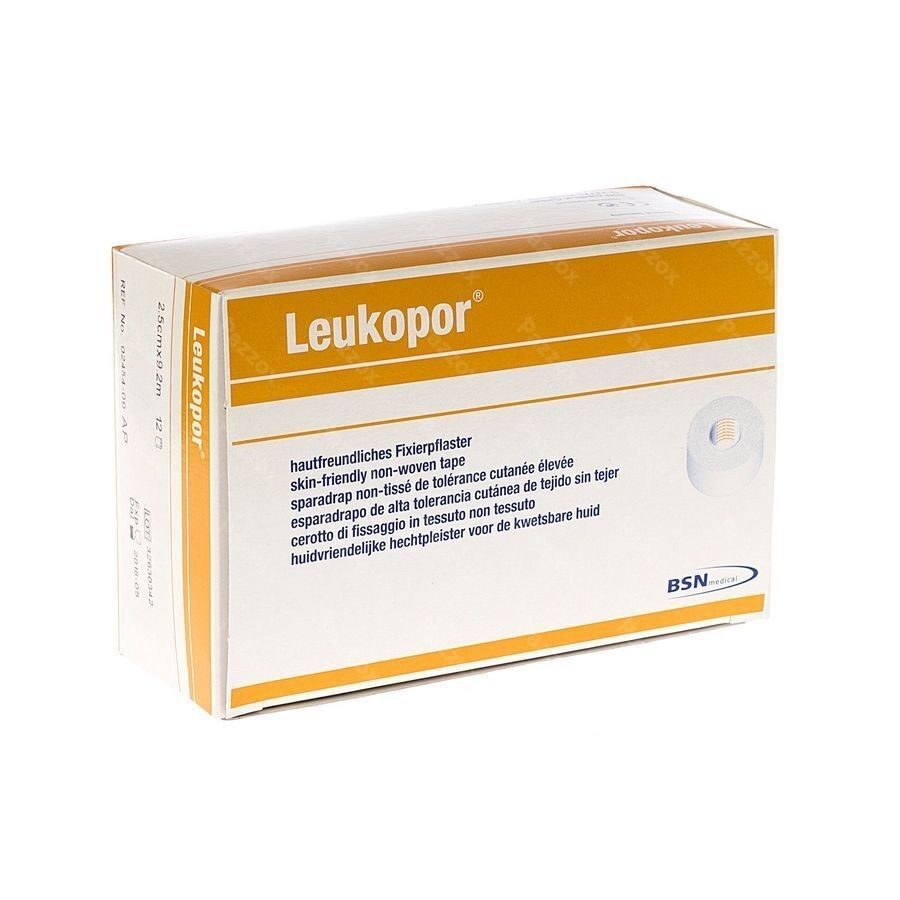 Leukopor A/allergie Rol 2,50cmx9,2m 12 245400