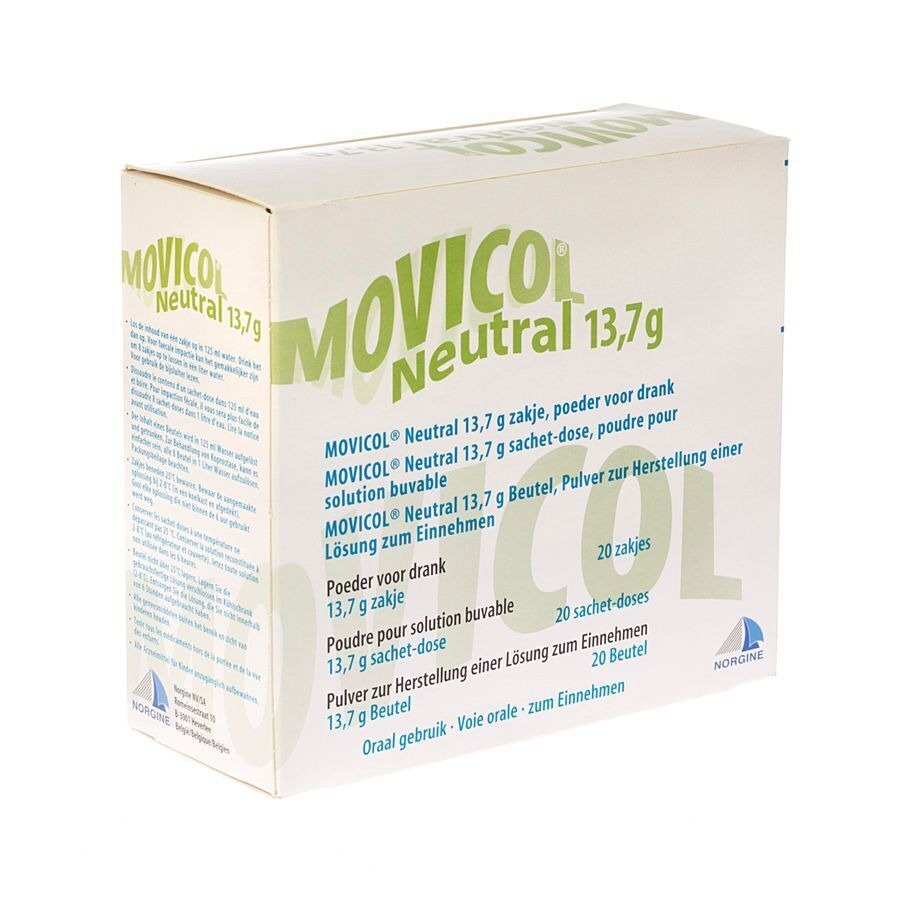 Movicol Neutral Zakjes 20 X 13,7g
