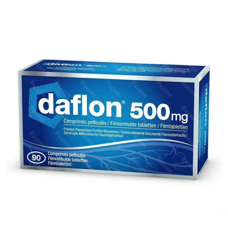 Daflon 500mg Bloedsomloop/Aambeien 90 Tabletten