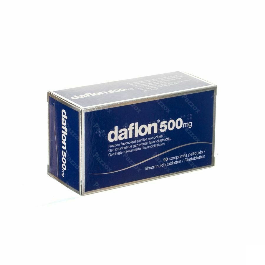Daflon 500mg Bloedsomloop/Aambeien 90 Tabletten