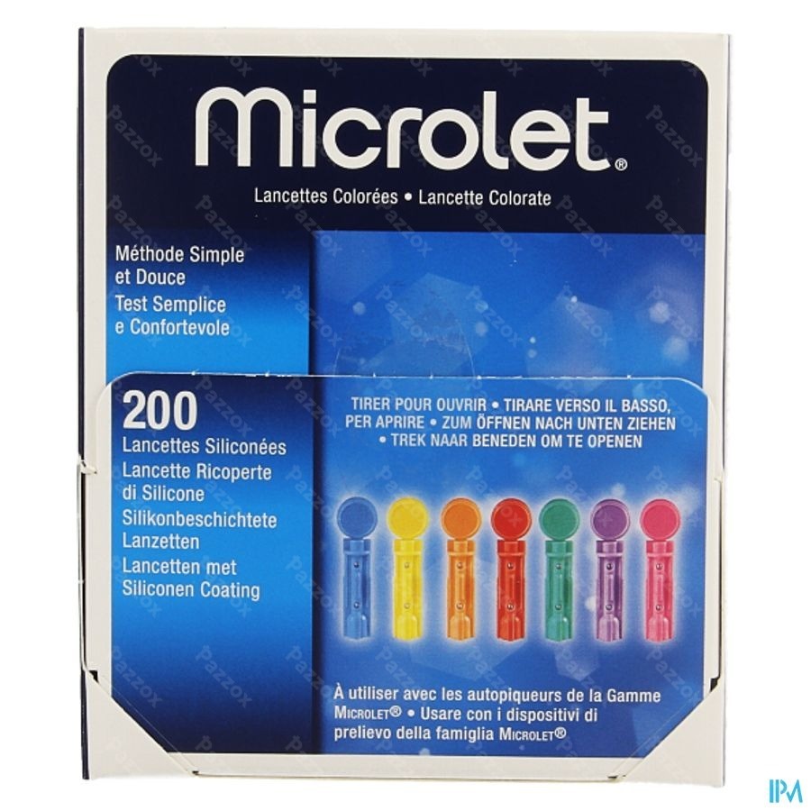 Bayer Microlet Lancetten Ster Gekleurd 200