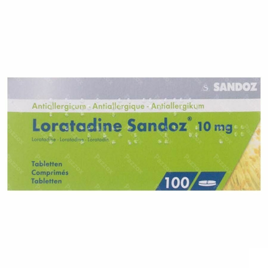 Loratadine Sandoz 10mg 100 Tabletten