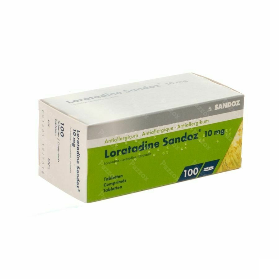 Loratadine Sandoz 10mg 100 Tabletten
