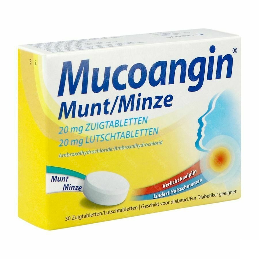 Mucoangin Munt Zuigtabletten 30x20mg