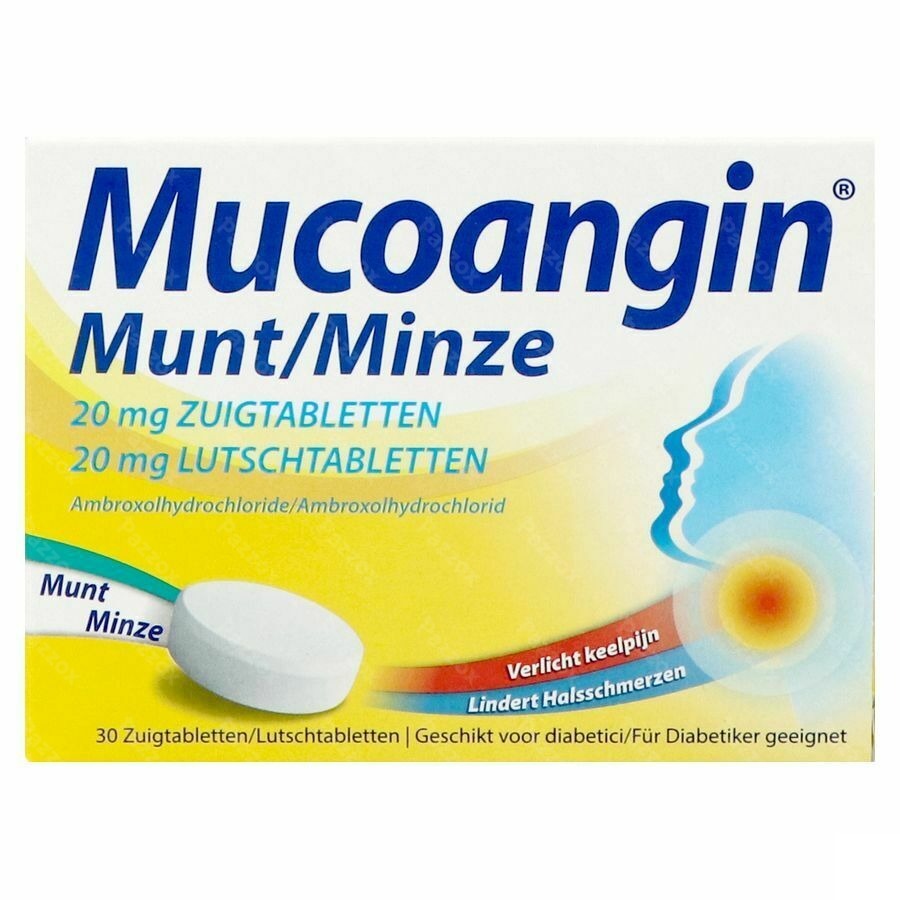 Mucoangin Munt Zuigtabletten 30x20mg