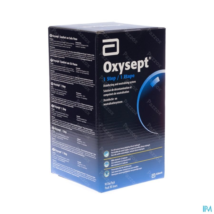 Oxysept 1 Step 3m 3x300ml+90 Comp + Lenscase