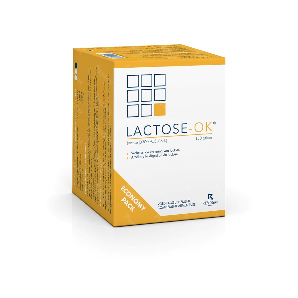 Revogan Lactose-OK 150 Capsules