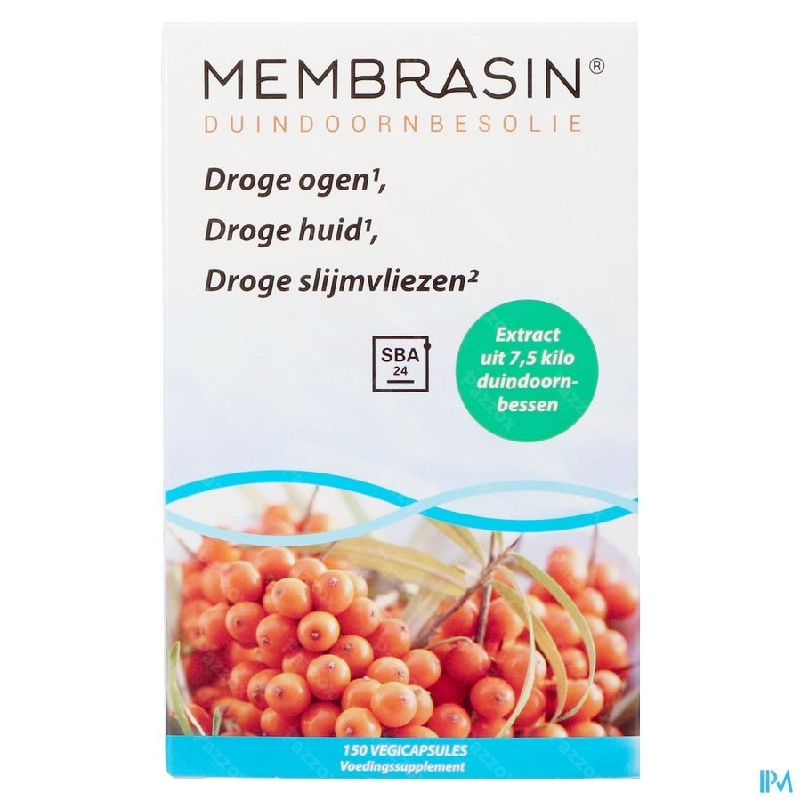 Membrasin Duindoornbesolie Voedingssupplement Omega Vetzuren 150 Capsules