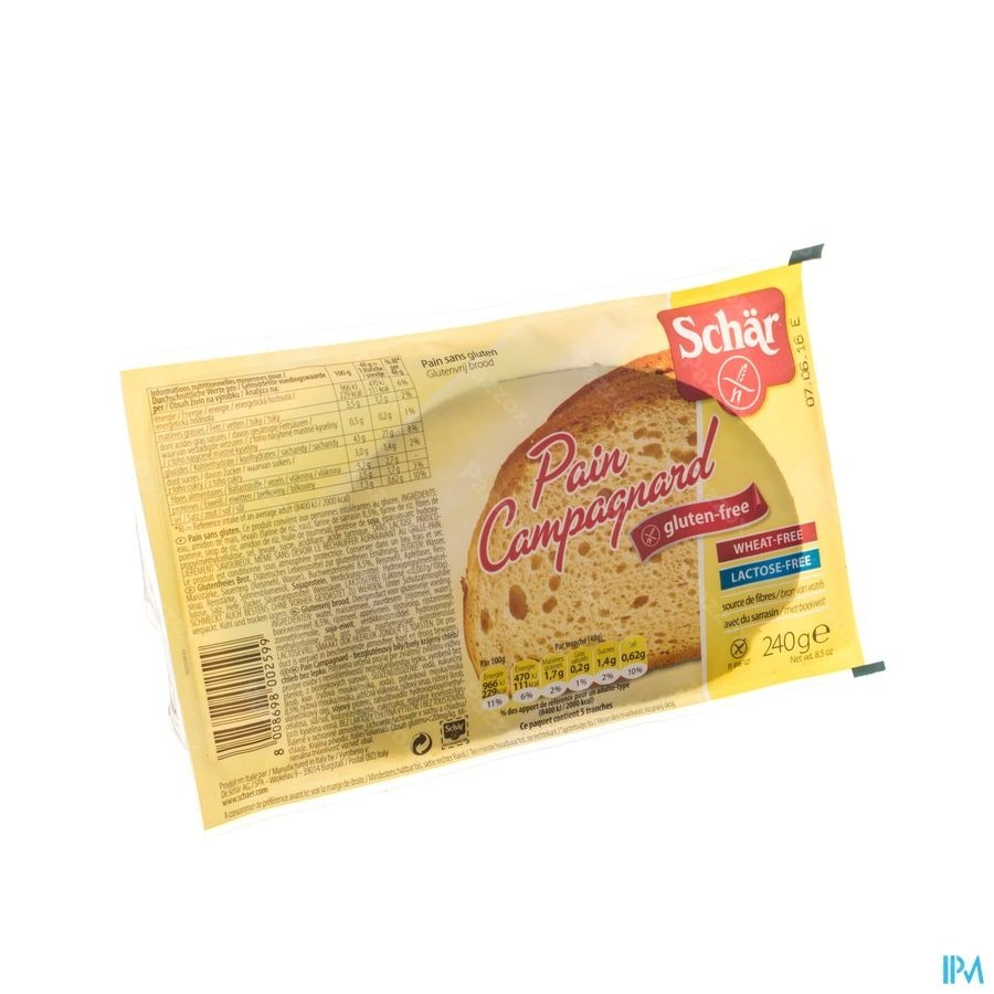 Schar Boerenbrood Gesneden 240g 6575 Revogan