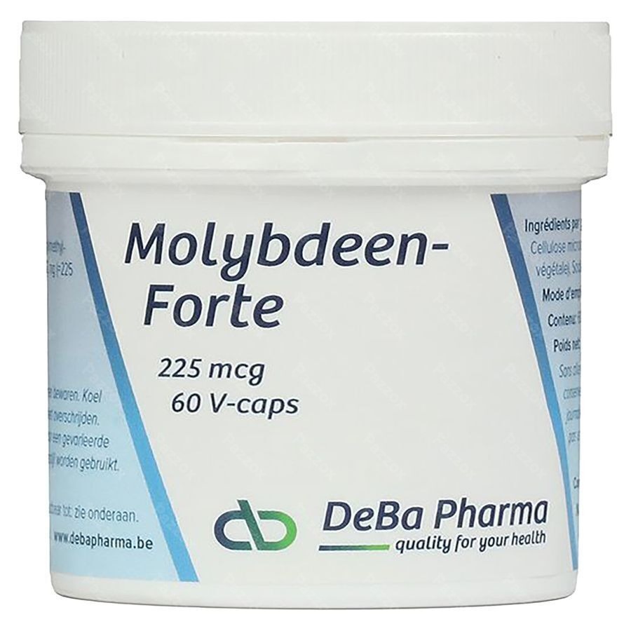 Molybdeen Forte V-caps 60x225mcg Deba
