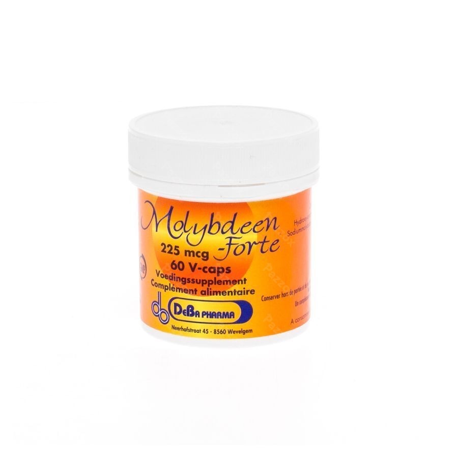Molybdeen Forte V-caps 60x225mcg Deba