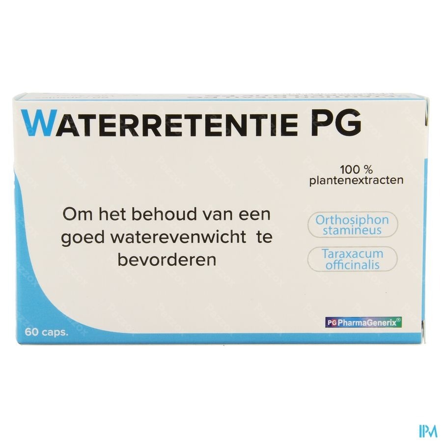 Waterretentie Pg Pharmagenerix Caps 60