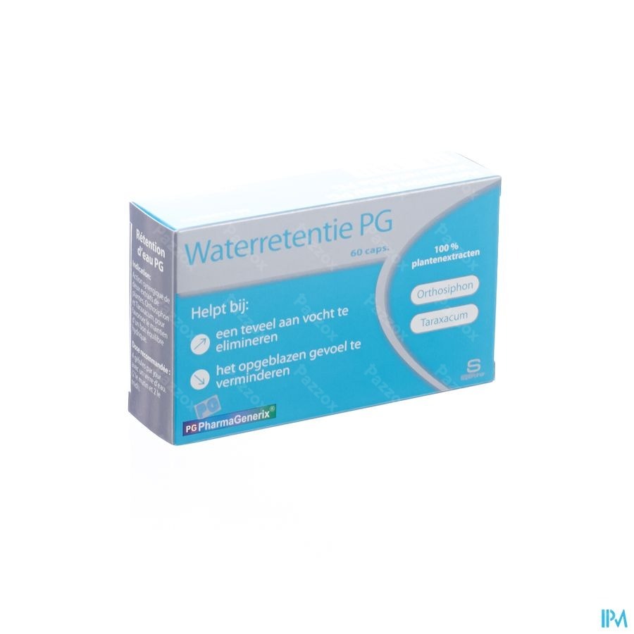 Waterretentie Pg Pharmagenerix Caps 60