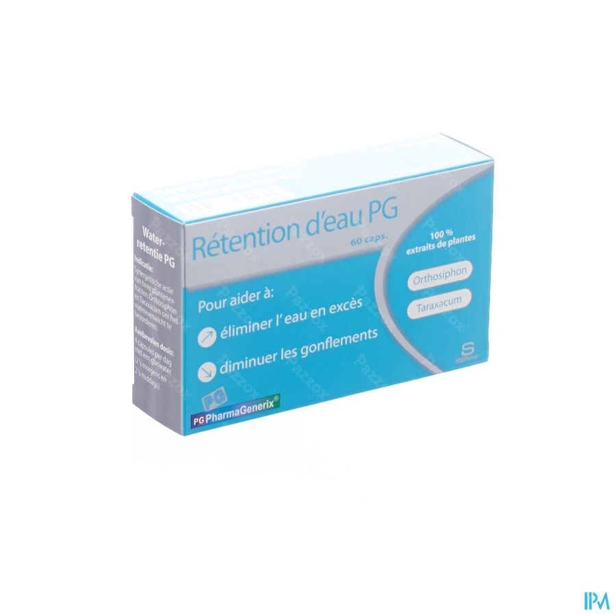 Waterretentie Pg Pharmagenerix Caps 60