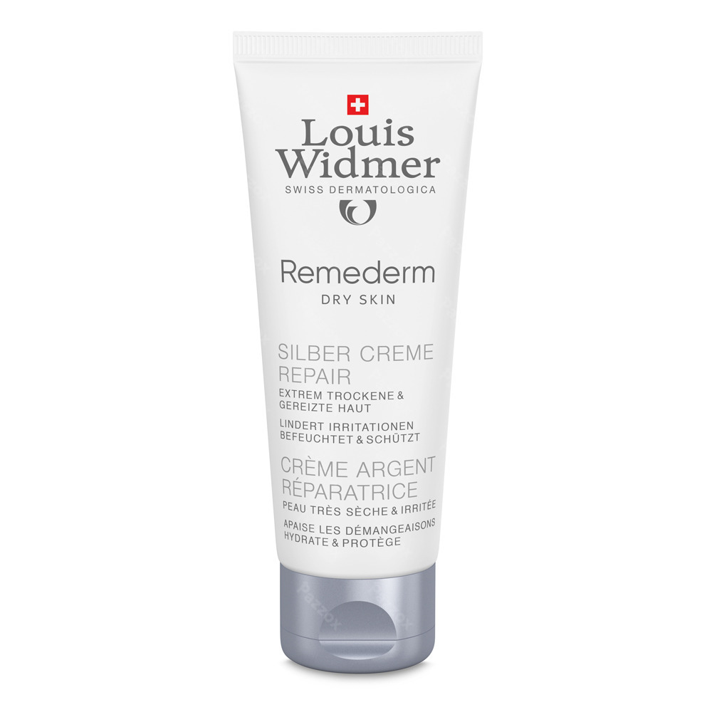 Louis Widmer Remederm Zilvercrème Zonder Parfum 75ml 
