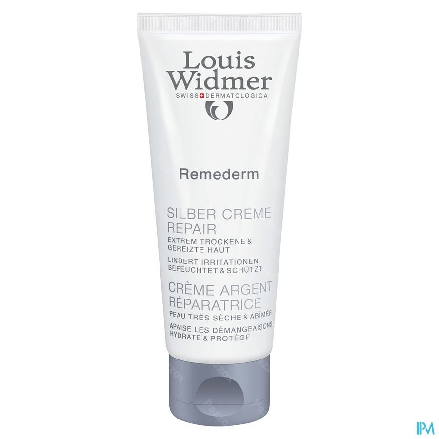 Louis Widmer Remederm Zilvercrème Zonder Parfum 75ml 