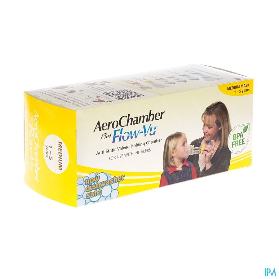 Aerochamber Plus A/static+flow-vu-mask Child