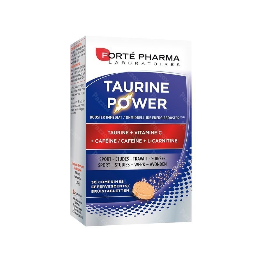 Forté Pharma Taurine Power Energiebooster 30 Bruistabletten