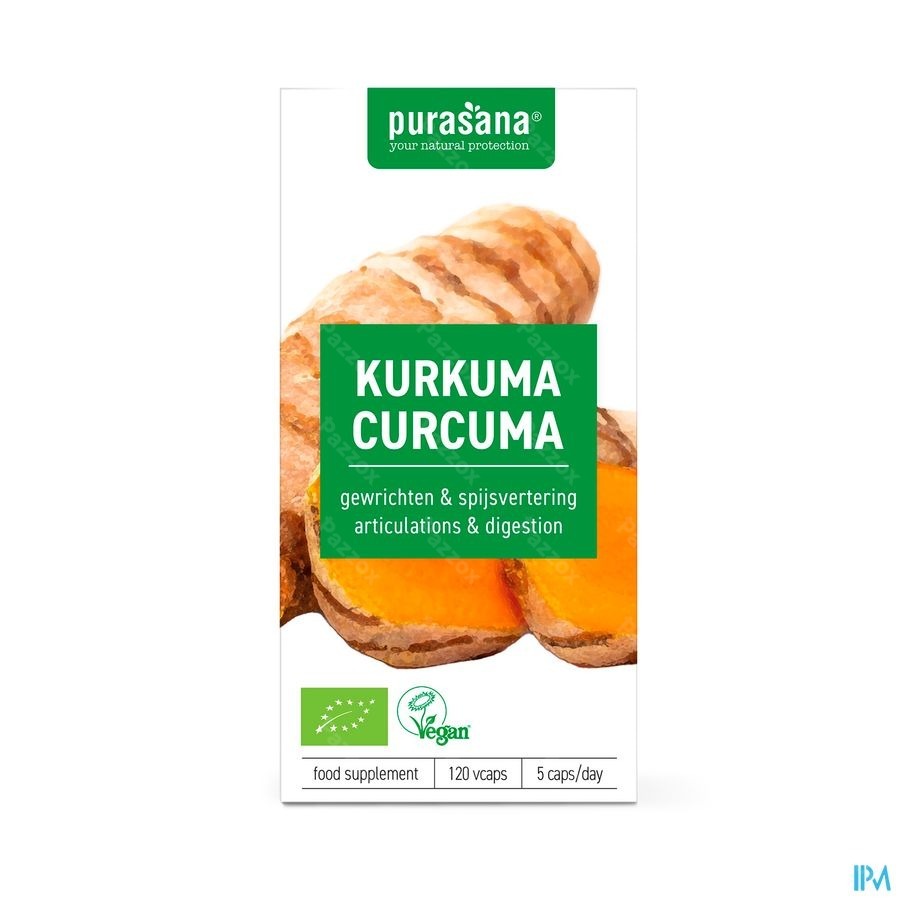 Purasana Vegan Kurkuma Bio Caps 120