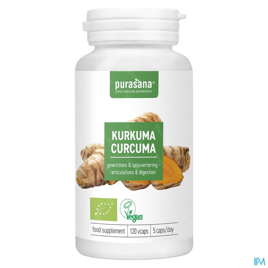 Purasana Vegan Kurkuma Bio Caps 120