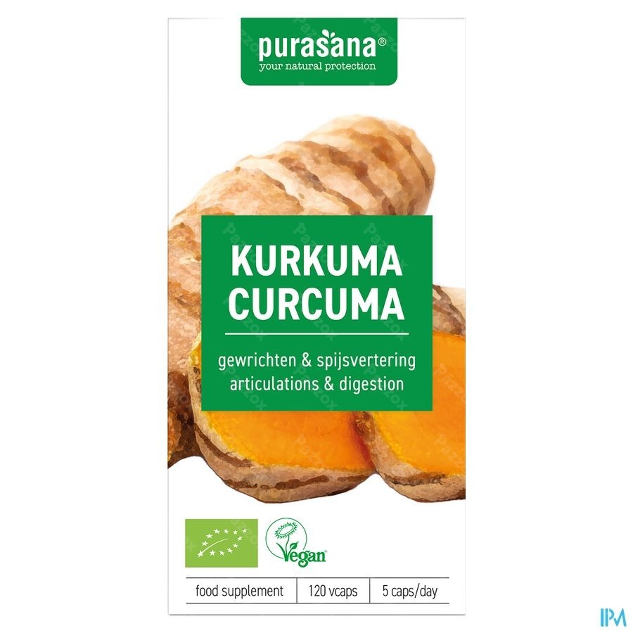 Purasana Vegan Kurkuma Bio Caps 120