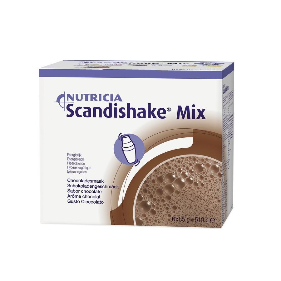 Scandishake Mix Chocola Nf Zakje 6x85g