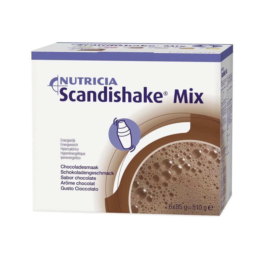 Scandishake Mix Chocola Nf Zakje 6x85g