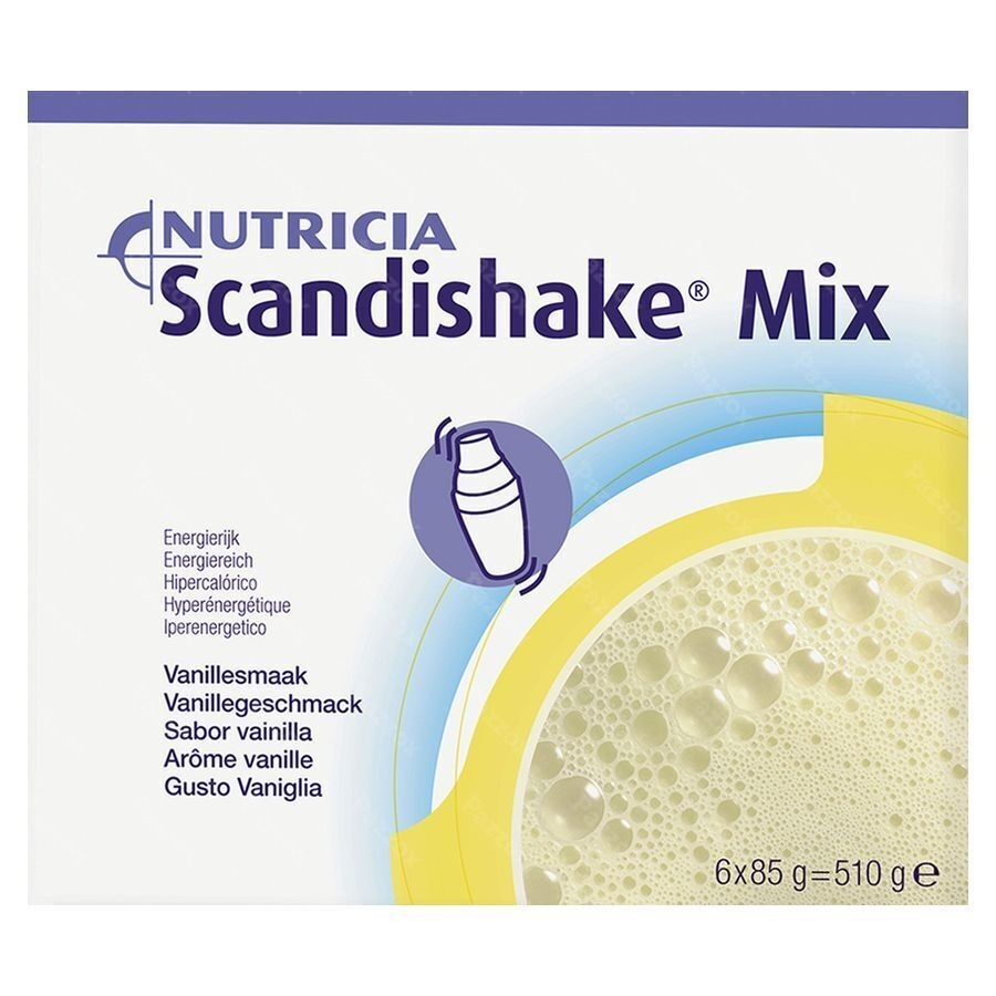 Scandishake Mix Vanille Zakje 6x85g