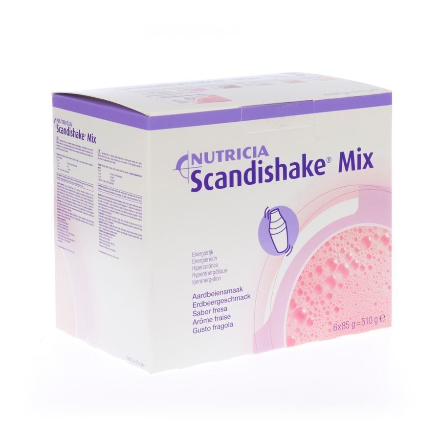 Scandishake Mix Aardbei Nf Zakje 6x85g
