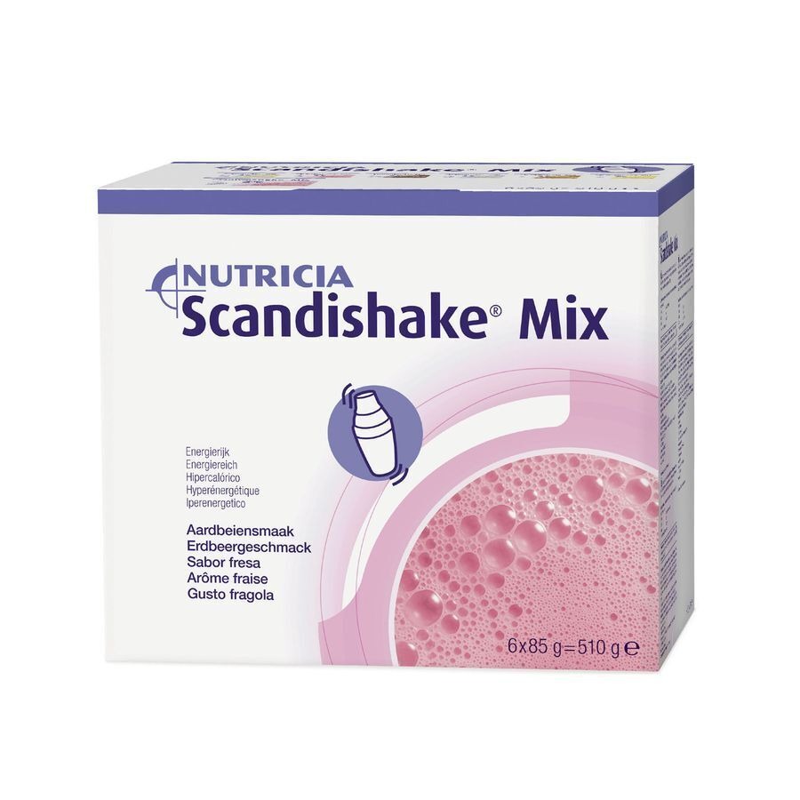 Scandishake Mix Aardbei Nf Zakje 6x85g