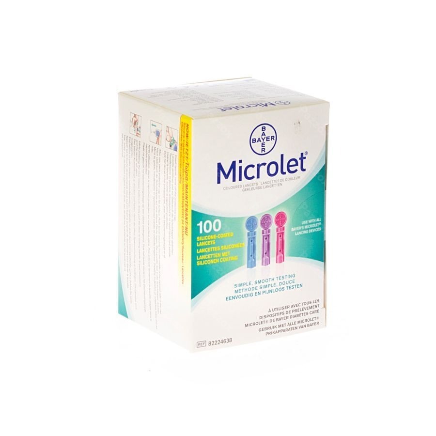 Ascencia Microlet Lancetten Ster Gekleurd 100